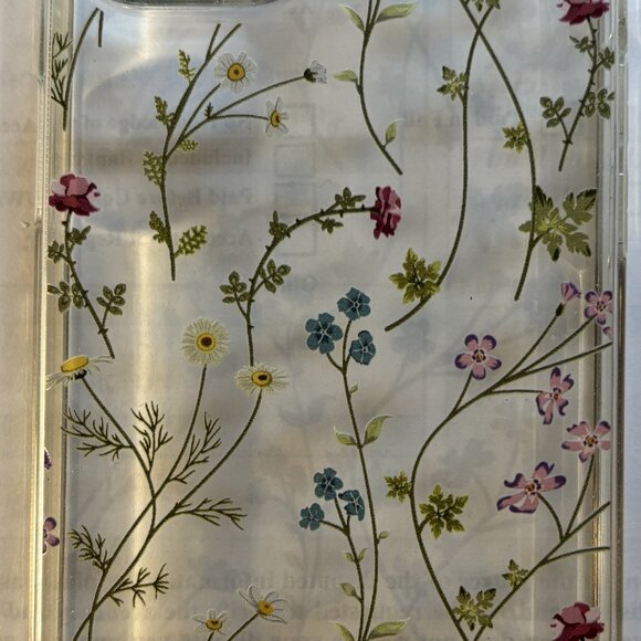 Silicon case clear with flowers for Apple IPhone 15 - Picture 8 of 9
